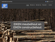 Tablet Screenshot of houthandel-vdm.nl